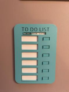 To Do List 3D Printer Model