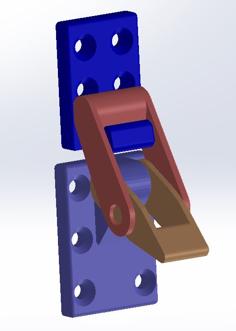 Latch Toggle Lock 3D Printer Model