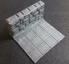 DnD Castle Ravenloft – Stone Wall Test Piece 3D Printer Model