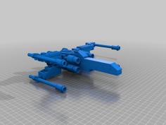 X Wing Building Block Modele( Aka Lego) 3D Printer Model