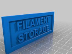 Filament Storage Tags 3D Printer Model