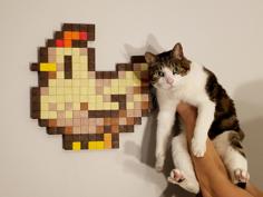 3D Penny-Powered Pixel Art Blocks – Video Game Art 3D Printer Model