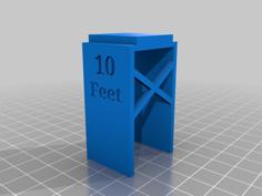 Stackable Tabletop Height Markers 3D Printer Model