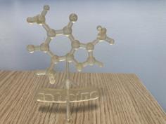 Caffeine Molecule 3D Printer Model