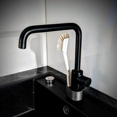 Kitchen Tap Dish Brush Stand 3D Printer Model