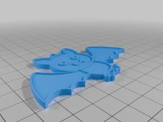 Bat Keychain 3D Printer Model