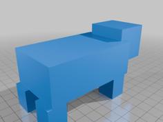 Minecraft Pig 3D Printer Model