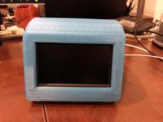 PiTV: Desktop Raspberry PI/LCD Enclosure 3D Printer Model