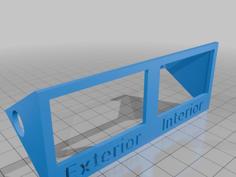 Housing Support For Hygrometers With 30° Tilt 3D Printer Model