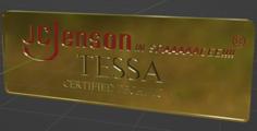 Murder Drones: Tessa’s JCJenson Badge 3D Printer Model