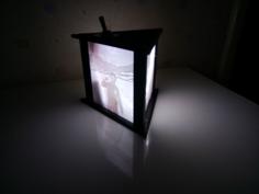 Lithophane Triangle  LED Light 3D Printer Model