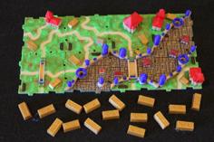 RifRaf 3D Carcassonne The Gold Mines Mini Expantion 3D Printer Model