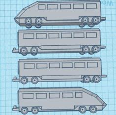 PRINT-IN-PLACE High-speed Train Toy (NEW) 3D Printer Model