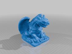 Halloween Gargoyle With Screw Holes 3D Printer Model