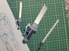 Attack On Titan Box Cutter (9 And 18mm Blades) 3D Printer Model