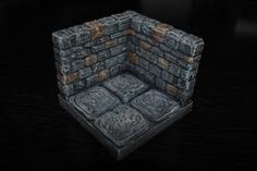 OpenForge Stone Dungeon Edge Corner 3D Printer Model