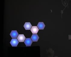 Super Simple HexaLeaf RGB LED Lamp 3D Printer Model