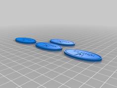 Status Tokens Kings Of War 3D Printer Model