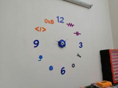 Wall Clock For Engineers 3D Printer Model