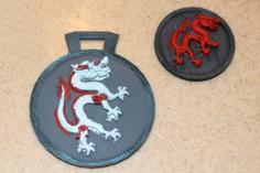 Dragon Coin And Medallion For IceFire Book By Lara Steele 3D Printer Model