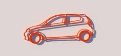 2005 Toyota Echo Vitz Yaris Silhouette Outline Decor 3D Printer Model