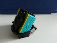 Xiaomi Yi Camera Lens Strap Mount. In 20,25 And 30 Degrees. 3D Printer Model