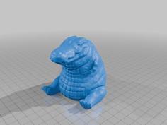 Geocaching Crocodile 3D Printer Model