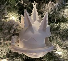 Christmas Train Globe Ornament 3D Printer Model