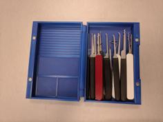 Lock Pick Case With Pinning Tray 3D Printer Model