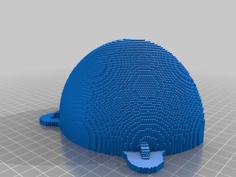 Hex_Dome Half For Mini 3D Printer Model