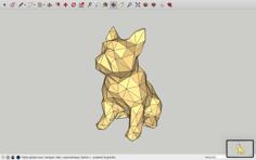 Low Poly Dog 3D Printer Model