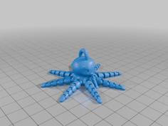 Articulating Octopus Keychain 3D Printer Model