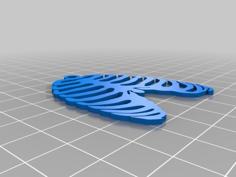 Lungs Pendant 3D Printer Model