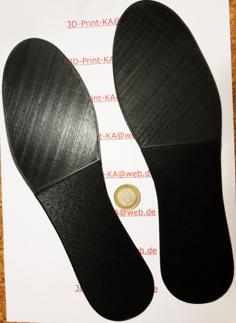 Einlegesohle EU 42, Insole, Inserted Sole Size EU 42 3D Printer Model