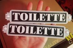 Door Signs – Private, Toilette 3D Printer Model