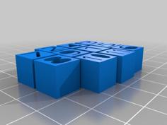 Optimal Square Packing Puzzle 3D Printer Model