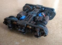 1:24 Scale Powered Bogie Set 3D Printer Model