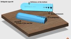 Drillguide For Straight/perpendicular Holes Type B1, 5 Drillsizes,  Customizable 3D Printer Model