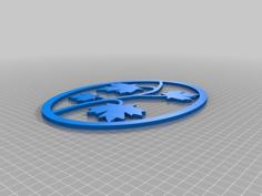 Oval Window Hanger With Leaves 3D Printer Model