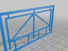 Security HO Fence Posts And Gates 3D Printer Model