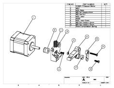 Spring-loaded Replicator 1 Drive Block – Modified Lever 3D Printer Model