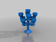 Tealight Candelabra 3D Printer Model