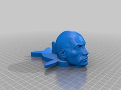 Dwayne The Fish Johnson 3D Printer Model