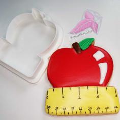 Apple Plaque Cookie Cutter 3D Printer Model