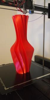 Sleak Contour Vase 3D Printer Model