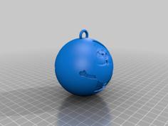 Santa Bauble Decoration 3D Printer Model