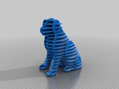 Lasercut Dog 3D Printer Model