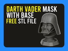 ▷ Darth Vader Head With Base 3D Printer Model