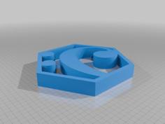 Bass Clef Hexagonal Modern Sculpture 3D Printer Model