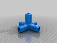 Aluminium Tube Connector 3D Printer Model